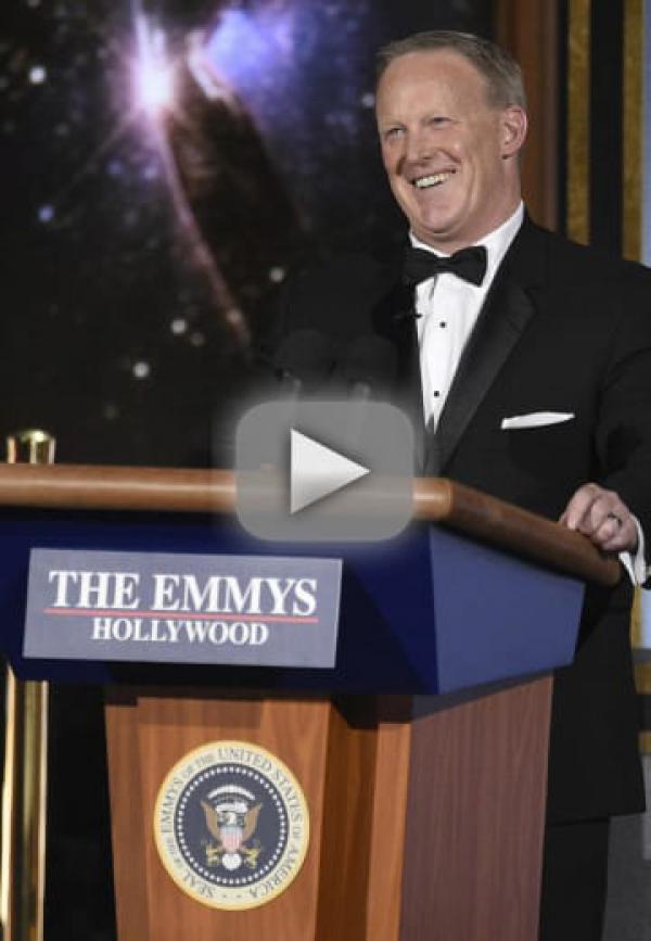 Sean Spicer Crashes Emmys, Inspires Harsh Backlash
