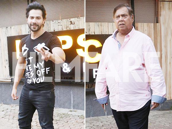 Pictures Varun Dhawan and David Dhawan head out for Judwaa 2 promotions 