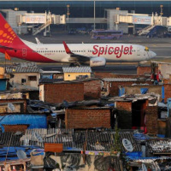 Spicejet plane overshoots wet runway at Mumbai airport