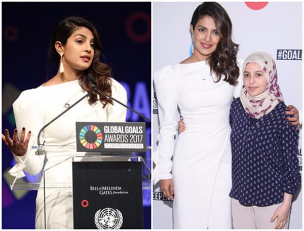  Priyanka Chopra speaks at UN Global Goals Awards; meets UNICEF's youngest goodwill ambassador 