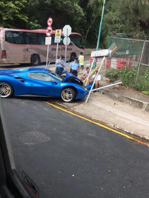 Man Crashes His Ferrari 488 Spider To Save A Stray Dog&apos;s Life