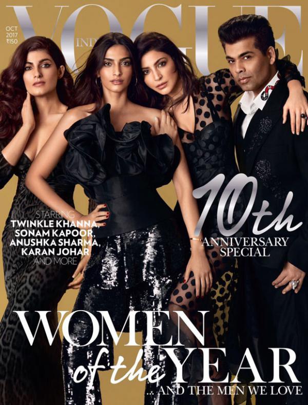  HOTNESS ALERT: Sonam Kapoor, Anushka Sharma, Karan Johar and Twinkle Khanna grace the special edition of Vogue 