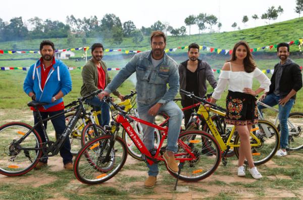 'Golmaal Again' cast uses Salman Khan's Being Human e-cycles