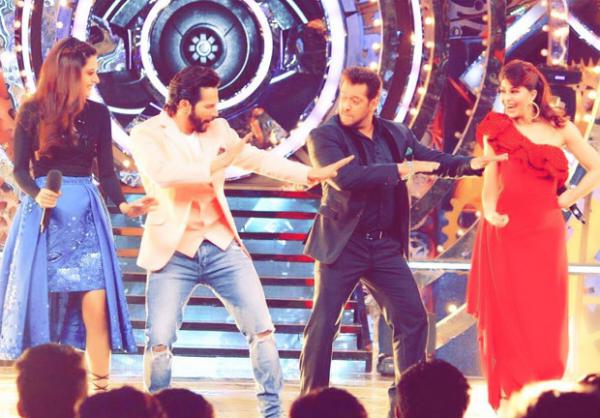  Bigg Boss 11: Salman Khan and Varun Dhawan set the stage on fire with their dance moves, along with Jacqueline Fernandez and Tapsee Pannu 