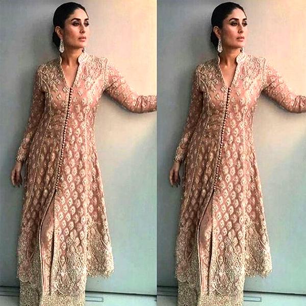 Fashion Pick of the Day: Kareena Kapoor Khan wears a gold-frosted rose ensemble and we can’t even blink!  