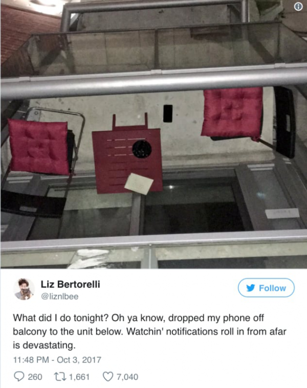 Woman Drops iPhone Out Window, Tweets Traumatic Rescue