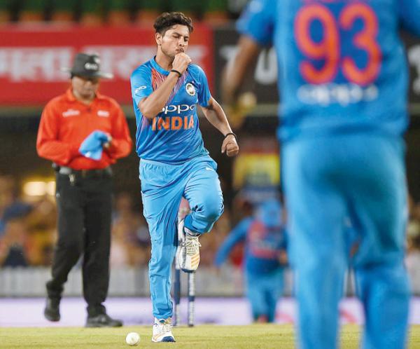 India vs Australia: Kuldeep Yadav shines as India win rain-hit first T20