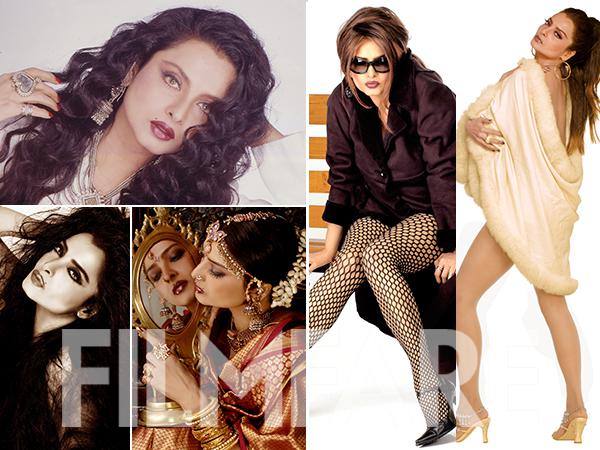 Birthday special Rekhaâs hottest Filmfare photoshoots 