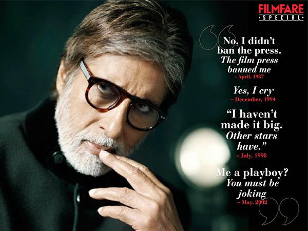 Amitabh Bachchanâs sensational quotes from 1972 to date 