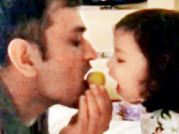 Watch video: MS Dhoni shares laddoo and a laugh with his cute daughter Ziva