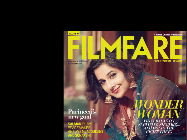 Vidya Balan dazzles on Filmfares latest cover 