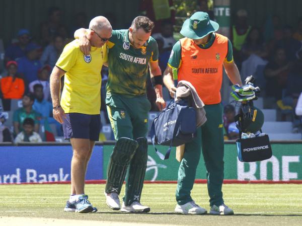 Faf du Plessis injury dents South Africa's massive victory against Bangladesh