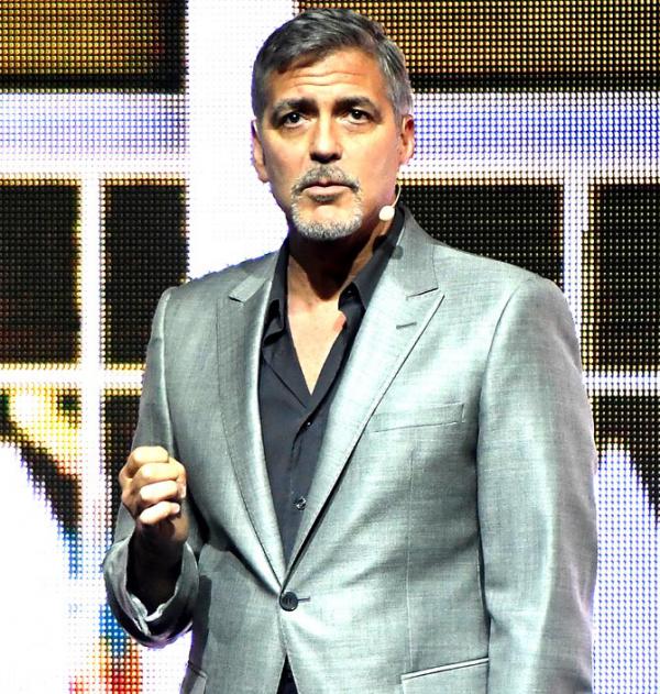George Clooney afraid of breaking his twins
