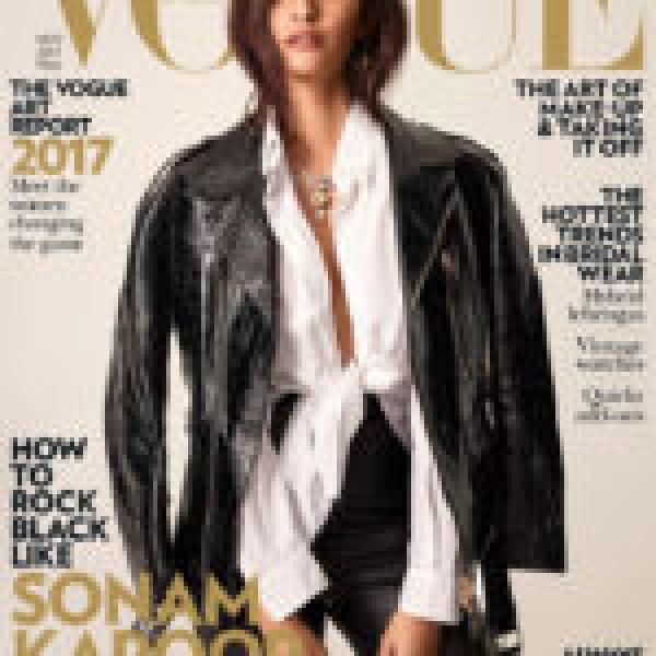 Sonam Kapoor Shows Us The Magic Of Black on The Cover Of Vogue