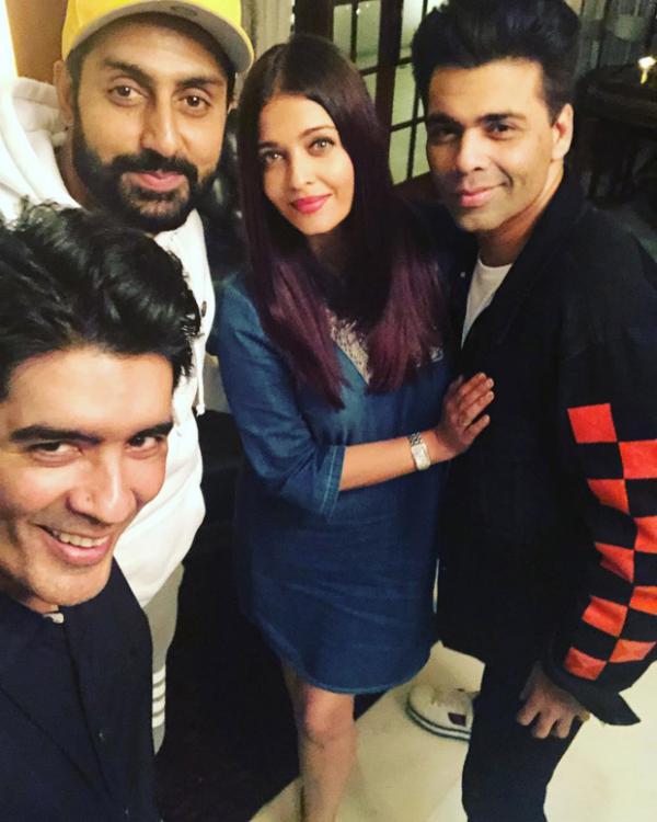  Check out: Aishwarya Rai Bachchan and Abhishek Bachchan enjoy some downtime with Karan Johar and Manish Malhotra 