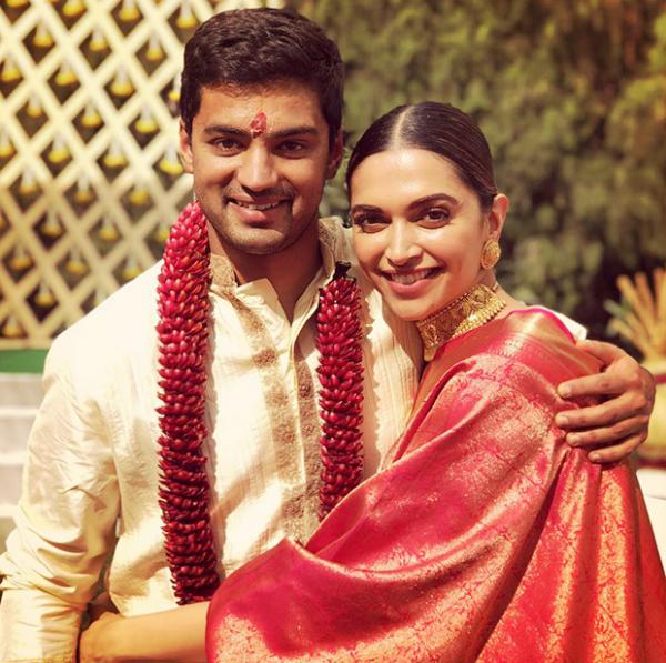 Deepika Padukone dons a royal red saree and it was gifted by a special someone 