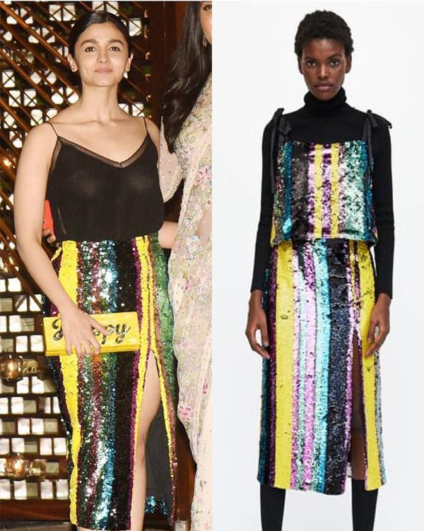 Is Alia Bhatt’s multi-coloured sequined midi-skirt worth Rs 4000?