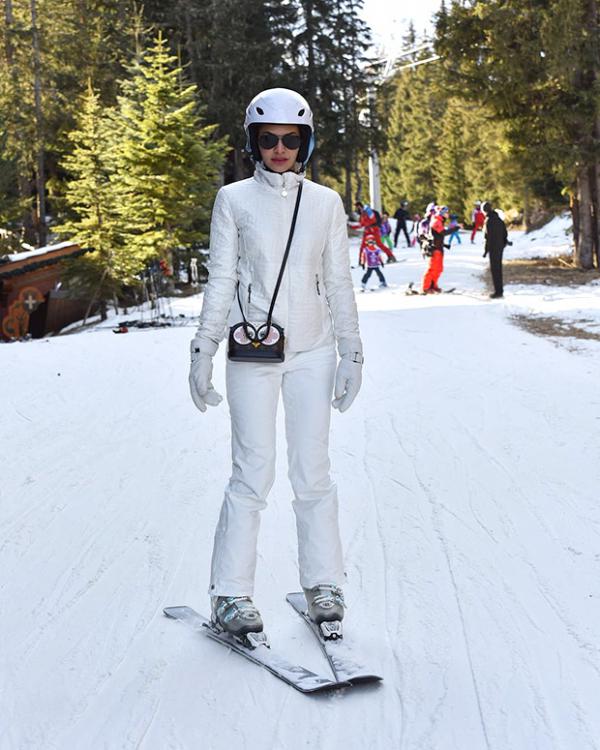  NOSTALGIA: Jacqueline Fernandez shares a picture of her in a skiing costume 