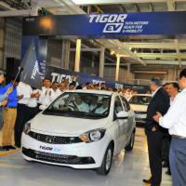 SLIDE SHOW: Tata Motors flags off Tigor EVs from Sanand plant