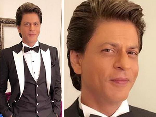 Dapper Daddy Shah Rukh Khan sizzles in a black and white tuxedo 