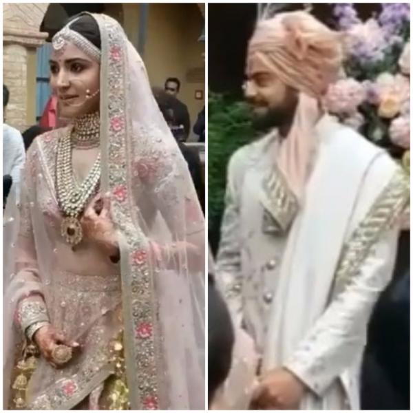  WATCH: Virat Kohli left in 'awe' when his bride Anushka Sharma walks down to the aisle 