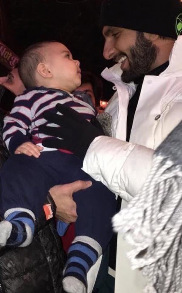  WATCH: Ranveer Singh cuddles a cute little baby in London and it's absolutely adorable 