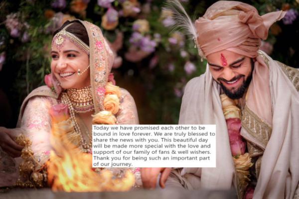  Anushka Sharma's wedding announcement with Virat Kohli is the Golden Tweet of the Year 2017 