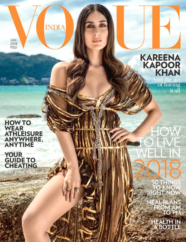  WHOA! All that glitters is Kareena Kapoor Khan, the January cover girl for Vogue! 
