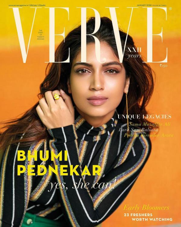  Out with the OLD and in with the BOLD, Bhumi Pednekar debuts as the Verve cover girl! 