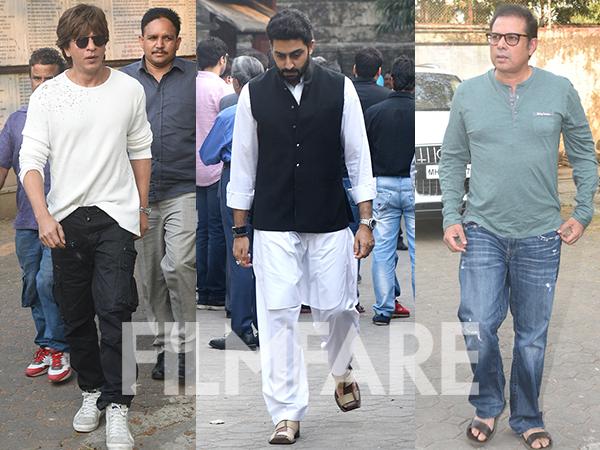 Shah Rukh Khan Abhishek Bachchan and more gather for Nikhil Dwivediâs fatherâs last rites 