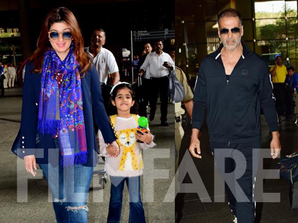 Akshay Kumar returns to Mumbai after a long holiday with his family 