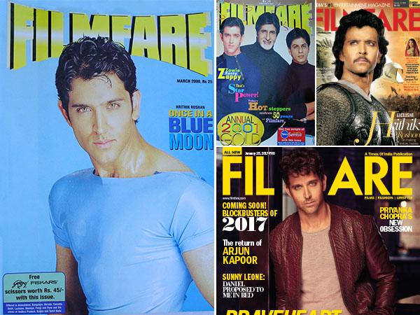 Take a look at Hrithik Roshans best Filmfare covers till date 