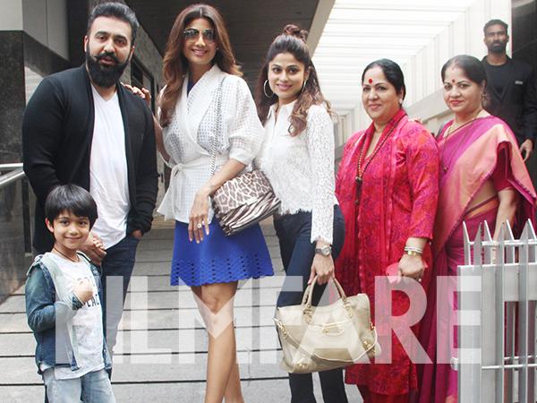 Shilpa Shetty spends some quality time with family 