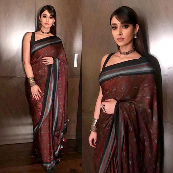 Slay or Nay: Ileana D’Cruz in Anita Dongre for the trailer launch of Amar Akbar Anthony in Hyderabad 
