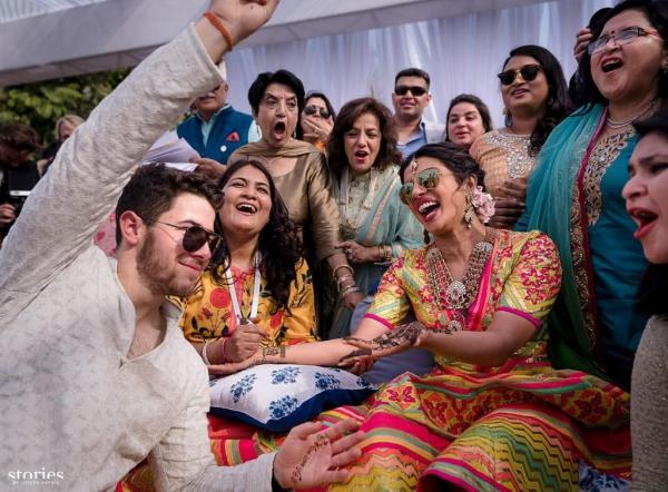 The First Photos From Priyanka & Nick&apos;s Mehendi Are Out & They Will Put A Smile On Your Face