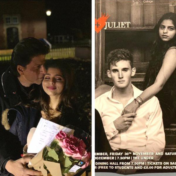  Shah Rukh Khan poses with his JULIET Suhana Khan, brims with pride as he watches her play 